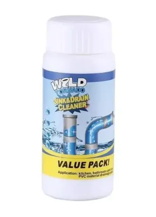 Средство для чистки труб и раковин wild tornado