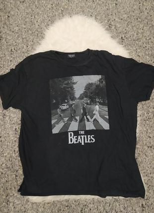 Чоловіча футболка the beatles boohoo man великий розмір 3xl (140724)