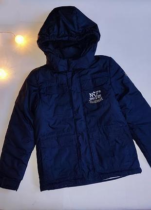 Куртка на мальчика весна осень размер 122-134 на 7-9 лет нюанс недорого