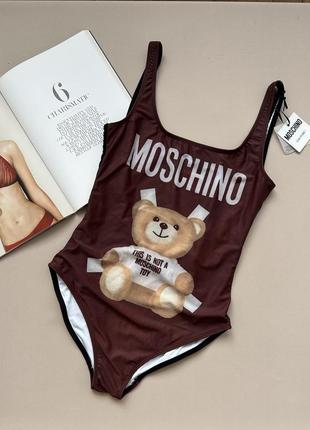 Купальник шоколадного цвета moschino