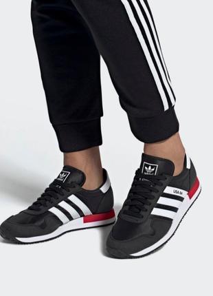 Кроссовки мужские черные adidas ausa 84 оригинал