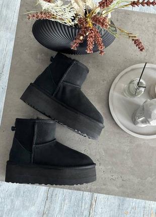 Ugg classic mini black platform