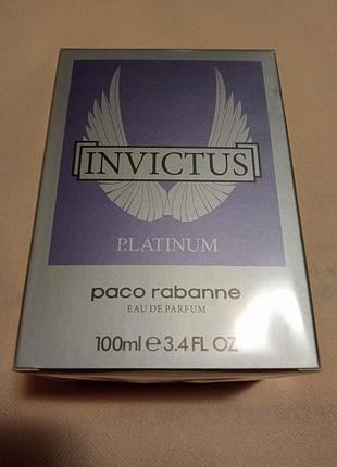 Парфумована вода invictus platinum, 100 мл.