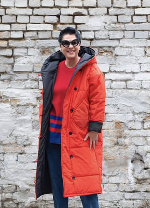 Двостороннє зимове пальто-пуховик  zosya yanishevska