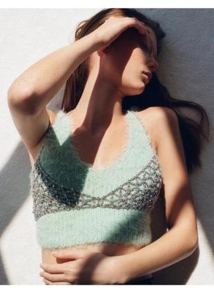 Zara топ пушистий