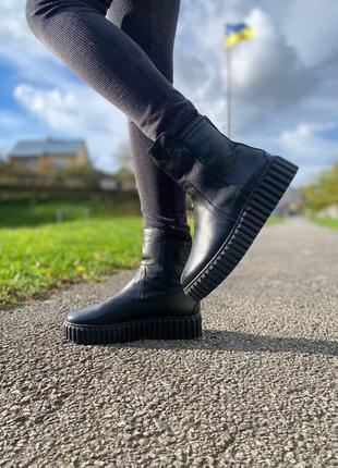 Полуботинки утепленные кожаные оригинал marc o appolo р.37-41