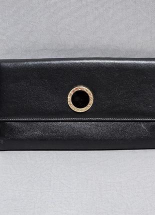 Фирменный кожаный кошелек bvlgari, оригинал