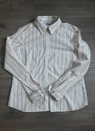 Оверсайз рубашка в полоску)