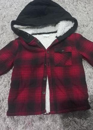 Тепла кофта рубашка 98