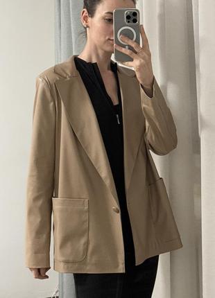 Пиджак из экокожи one size