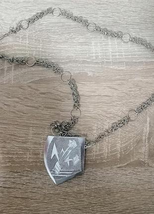 Кулон ссср цветы на фигурной цепочке, сплав.