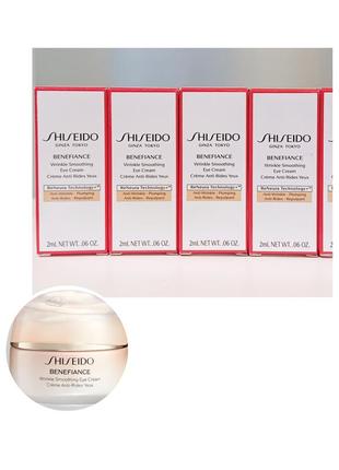 Крем для очей shiseido benefiance reneurared technology wrinkle smoothing eye cream