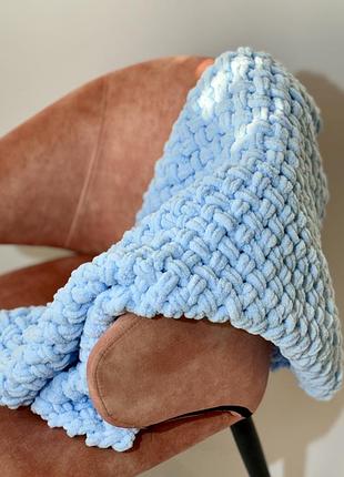 Плюшевий плед ручної роботи alize puffy