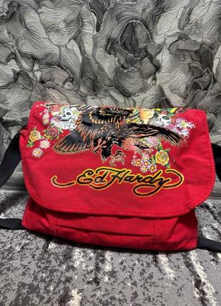 Оригинальная сумка-портфель ed hardy