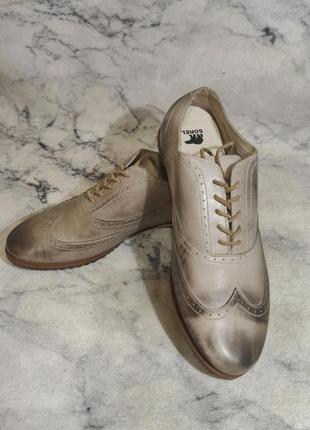 Мужские броги promo wingtip oxford — размер 11m — стиль № nm 1808-160