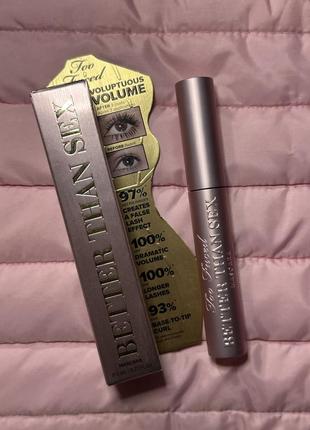 Тушь для ресниц too faced better than sex