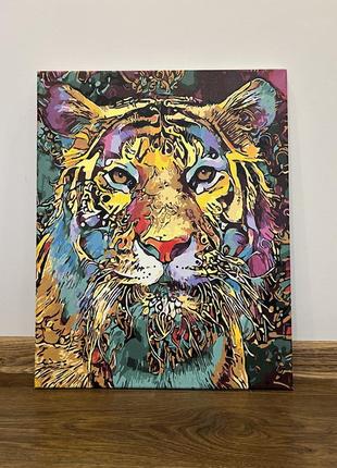 Готова картина по номерам «тигр»