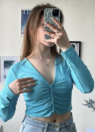 Кофтинка / топ на довгий рукав/ zara