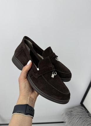 Женские замшевые лоферы
