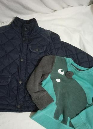 Комплект фирменная куртка и свитшот на 2-3 года