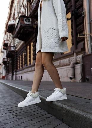 Зимние кожные кеды