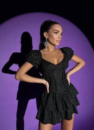Комбинезон платье с блестками