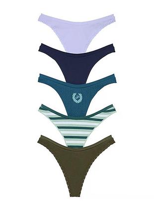 Набір трусиків стрінги victoria's secret pink ексклюзив лімітована серія