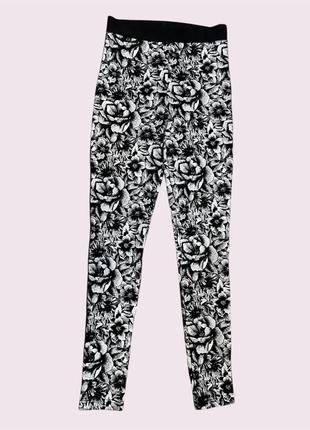 Леггинсы/лосины topshop с цветочным принтом
