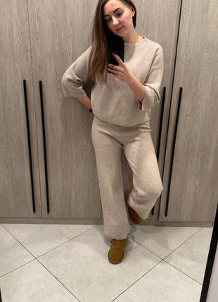 Кашеміровий костюм pura lana italy xs/m