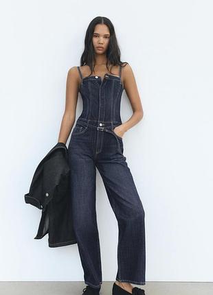Джинсовий комбінезон trf zara