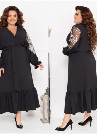 Платье вышиванка 
цвет: черный, зеленый, красный.
размеры: 48-50, 52-54, 56-58, 60-62, 64-66.