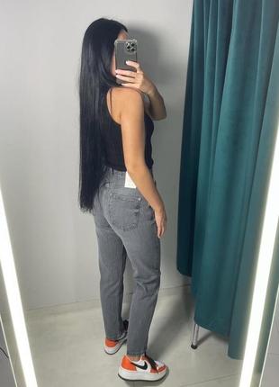 Джинсы джинсы мом zara 34 36 xs s серые