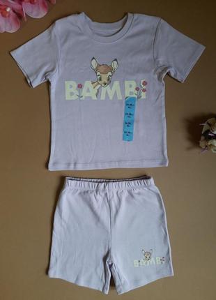 Трикотажна піжама з оленятком бамбі 98