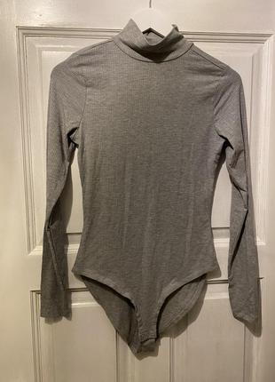 Серый гольф-боди в рубчик esmara 40/42