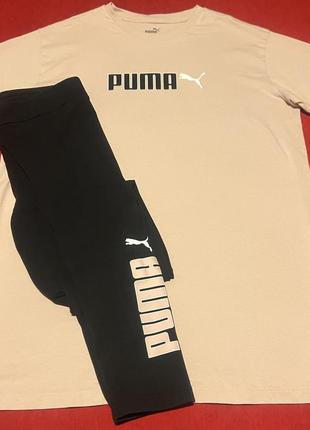 Стильный оригинальный спортивный костюм puma хлопок р.s в идеале