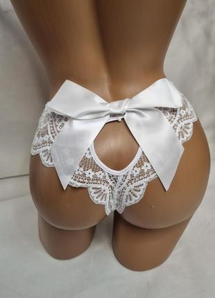 Звабливі трусики з бантом