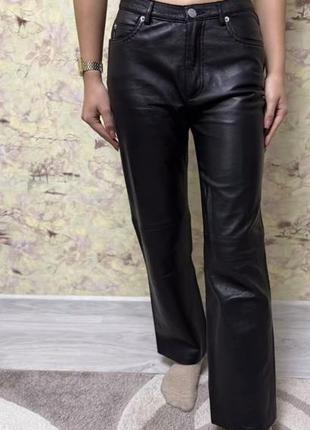 Брюки натуральная кожа armani