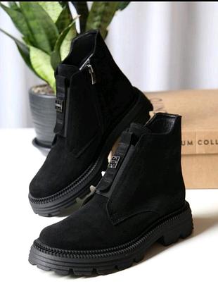 Ботинки замшевые демисезонные, ботинки демы замша