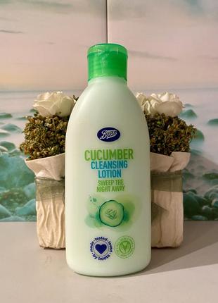 🇬🇧 британия boots освежающий очищающий лосьон для лица с огурцом 🥒 boots cucumber cleansing lotion 150 мл