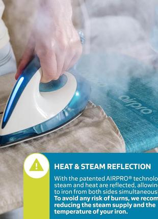 Чехол для гладильной доски airpro by widex 6 слоев для парового утюга запатентованная...