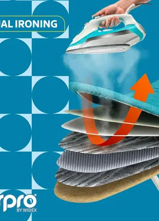 Чехол для гладильной доски airpro by widex 6 слоев для парового утюга запатентованная...