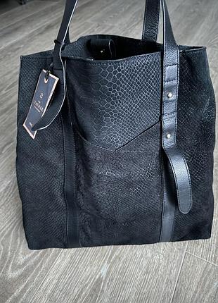 Сумка next натуральная кожа