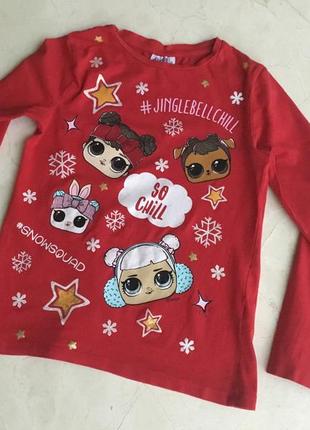 Новогодний реглан с куколками l.o.l.