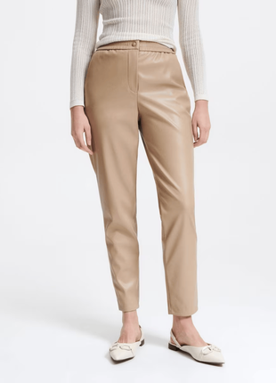 Брюки из искусственной кожи