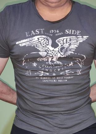 Стильна катон вінтажна футболка бренд.we.м-л