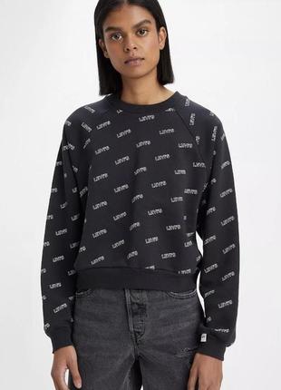 Свитшот короткий, укорочений світшот levis vintage р l-xl