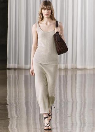 Стильная юбка-миди zara, новая, бирки