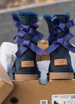 Ugg biley bow ii boot blue🆕 шикарные женские угги 🆕 купить наложенный платёж2 фото