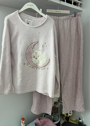 Красивая теплая пижама батал f&f