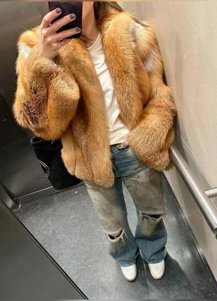 Шуба лиса fox fur